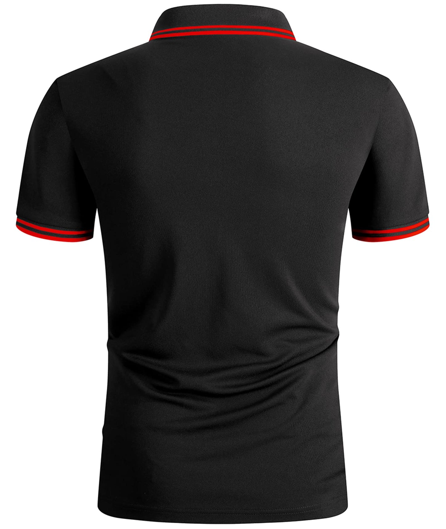Custom Black Polo T-Shirt Embroidered Logo