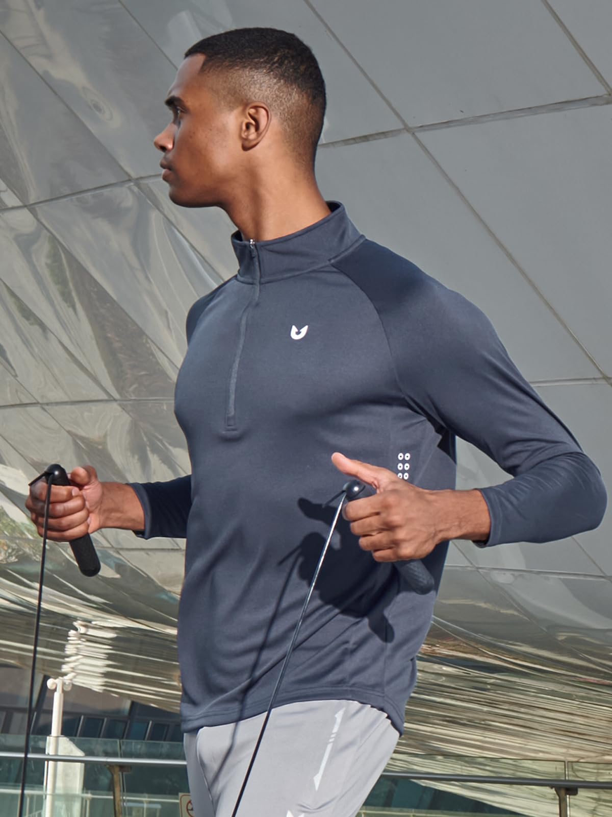 Dark Grey Custom Fleece Quarter Zip
