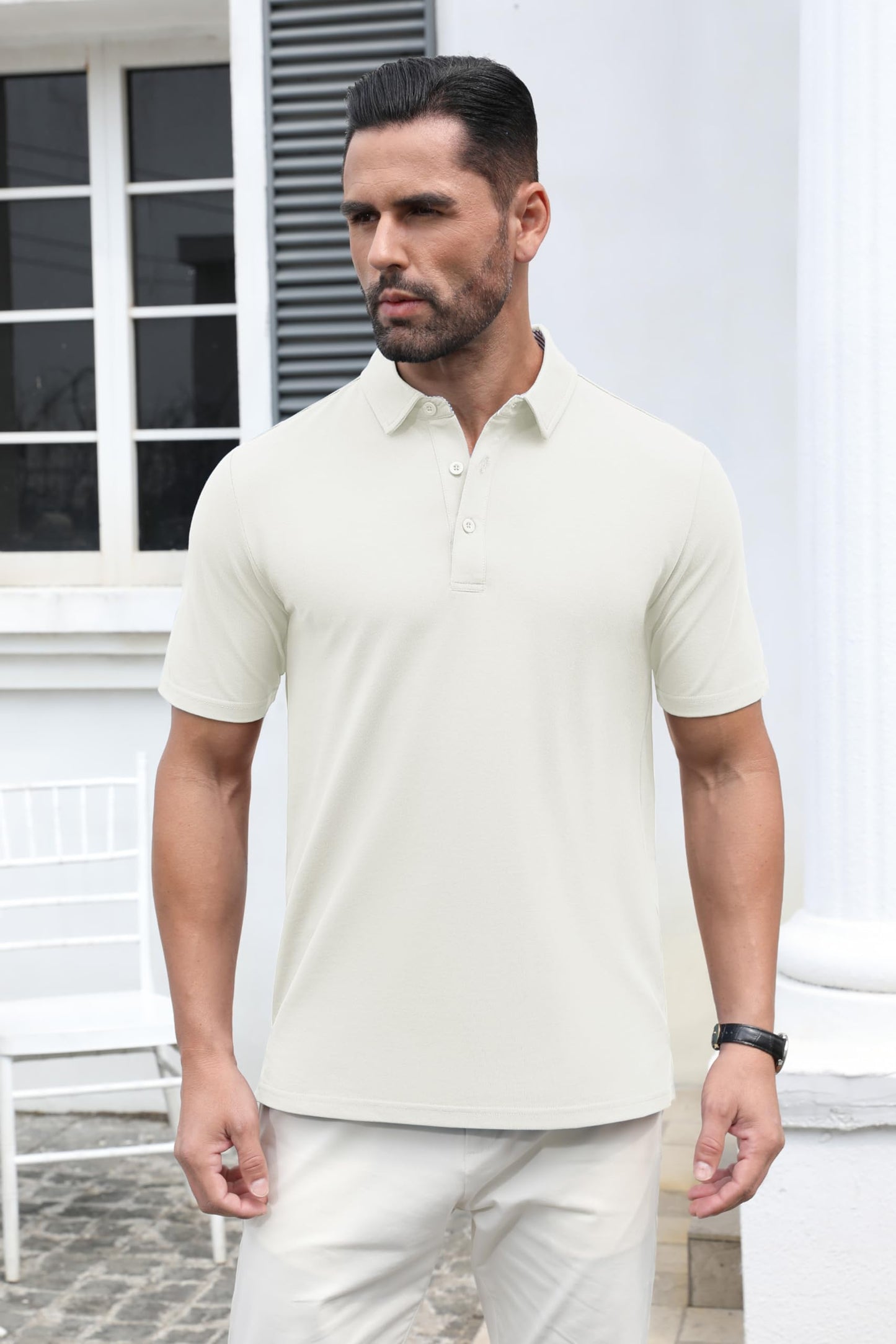 Custom White Polo T-Shirts