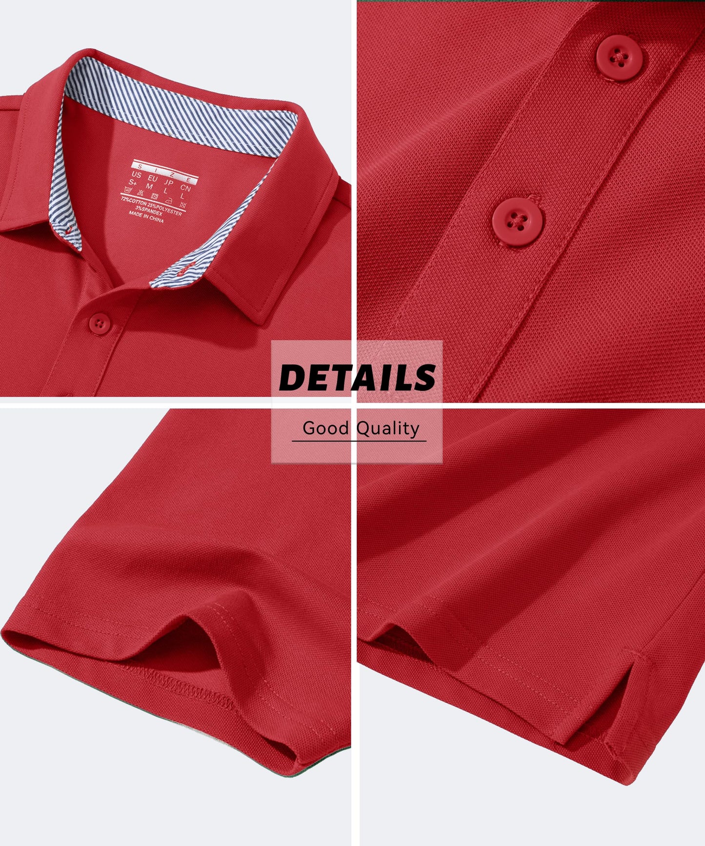 Personalized Red Polo T-Shirts with Custom Logo