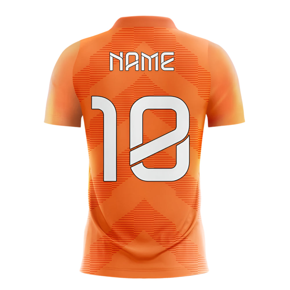 personalized orange color team kits