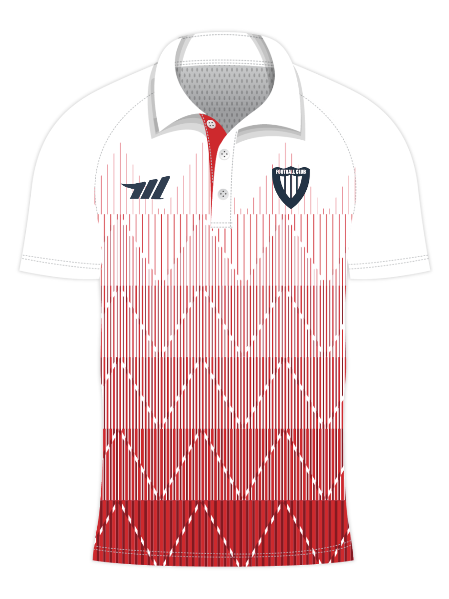 custom sonic pulse design sublimated polo shirts
