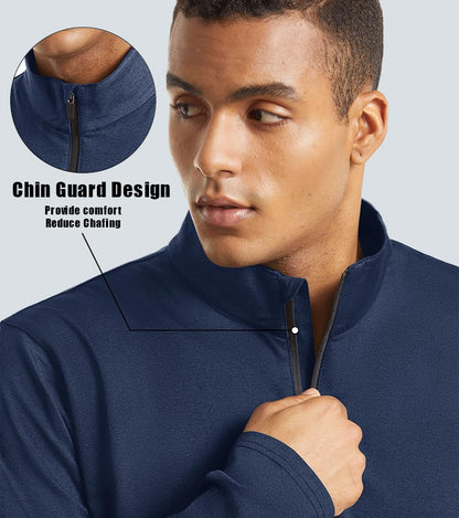 Personalized Navy Blue Fleece 1/4 Zip Pullover
