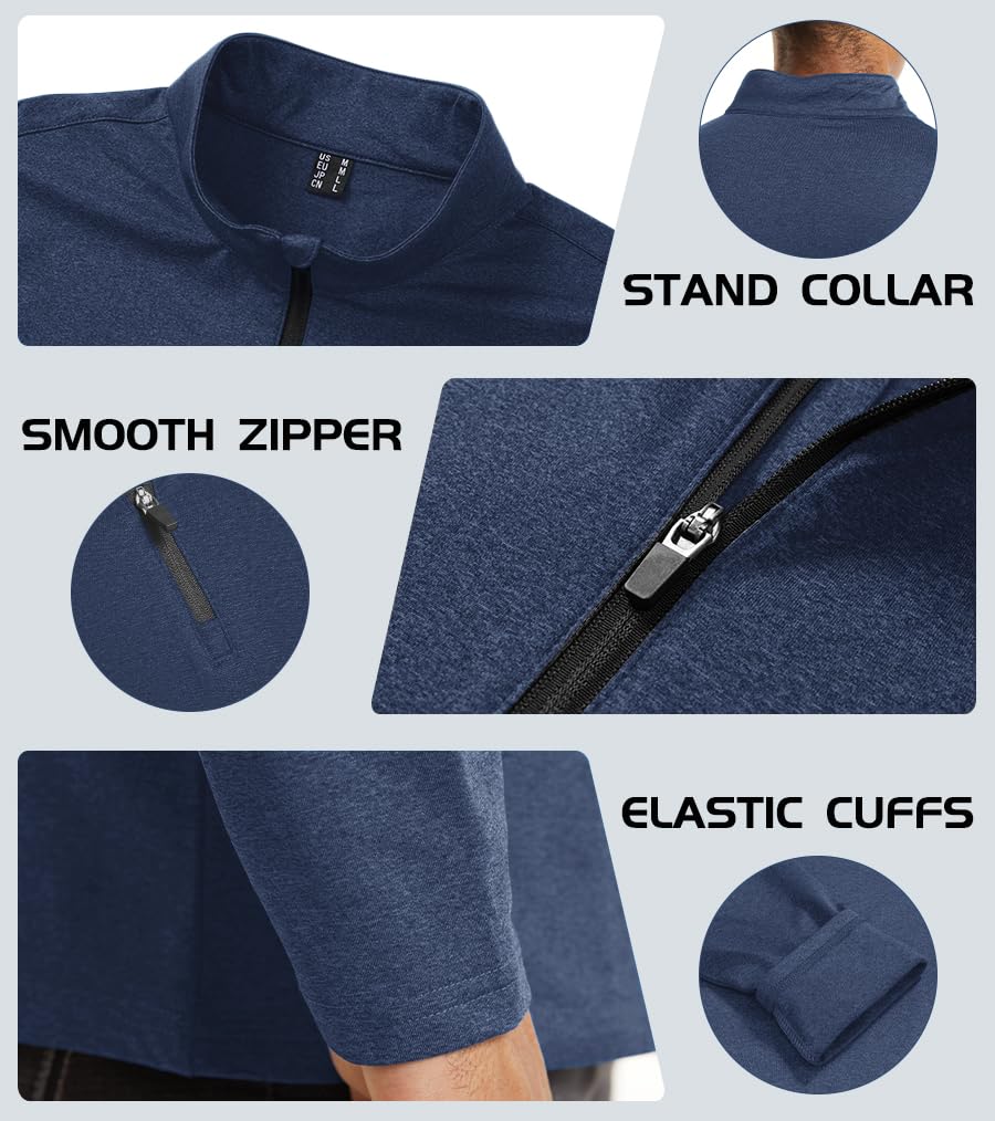 Personalized Navy Blue Fleece 1/4 Zip Pullover