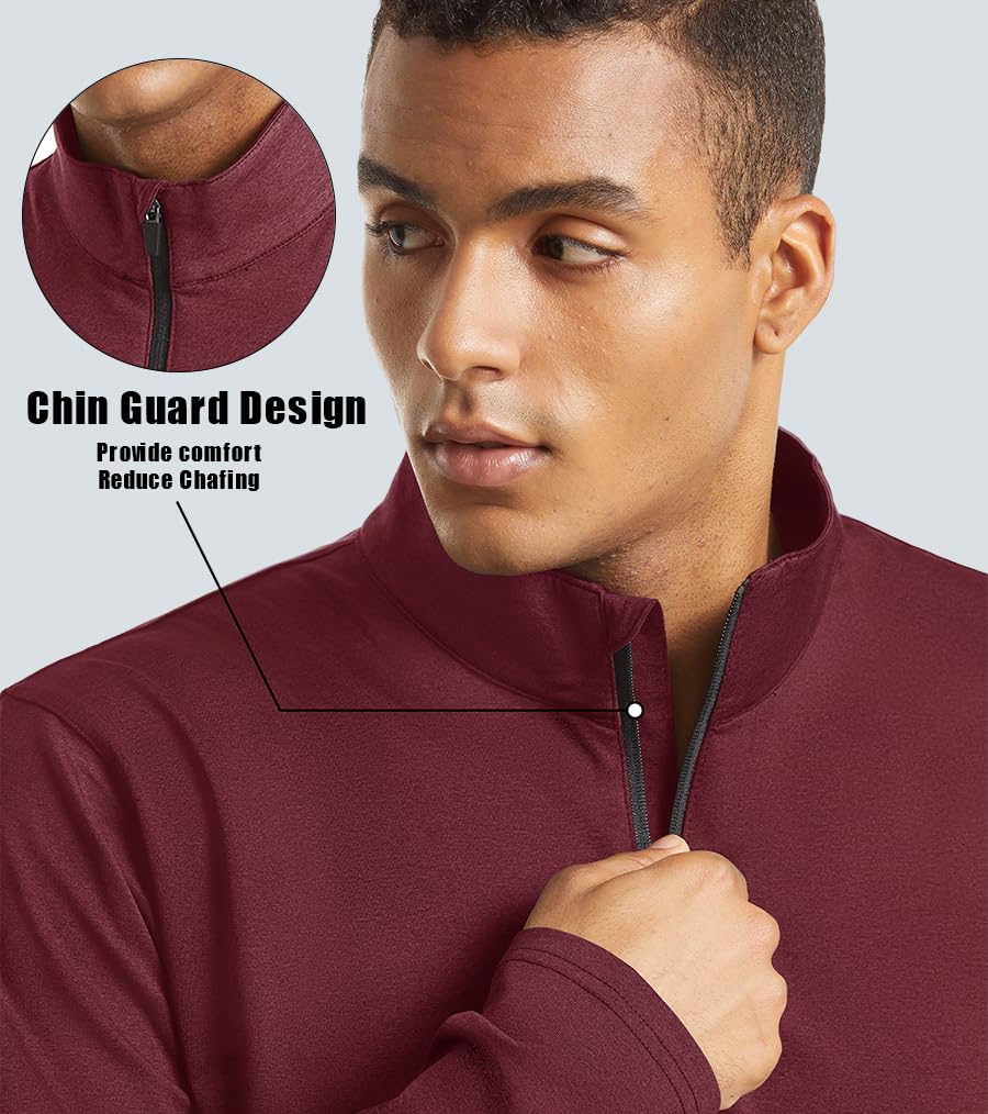 Custom 1/4 Zip Pullovers – Maroon Color
