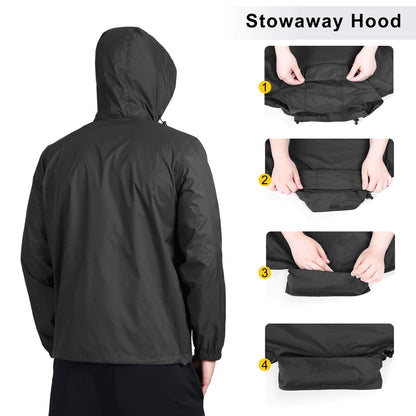 Custom  Rain Jacket with Hood