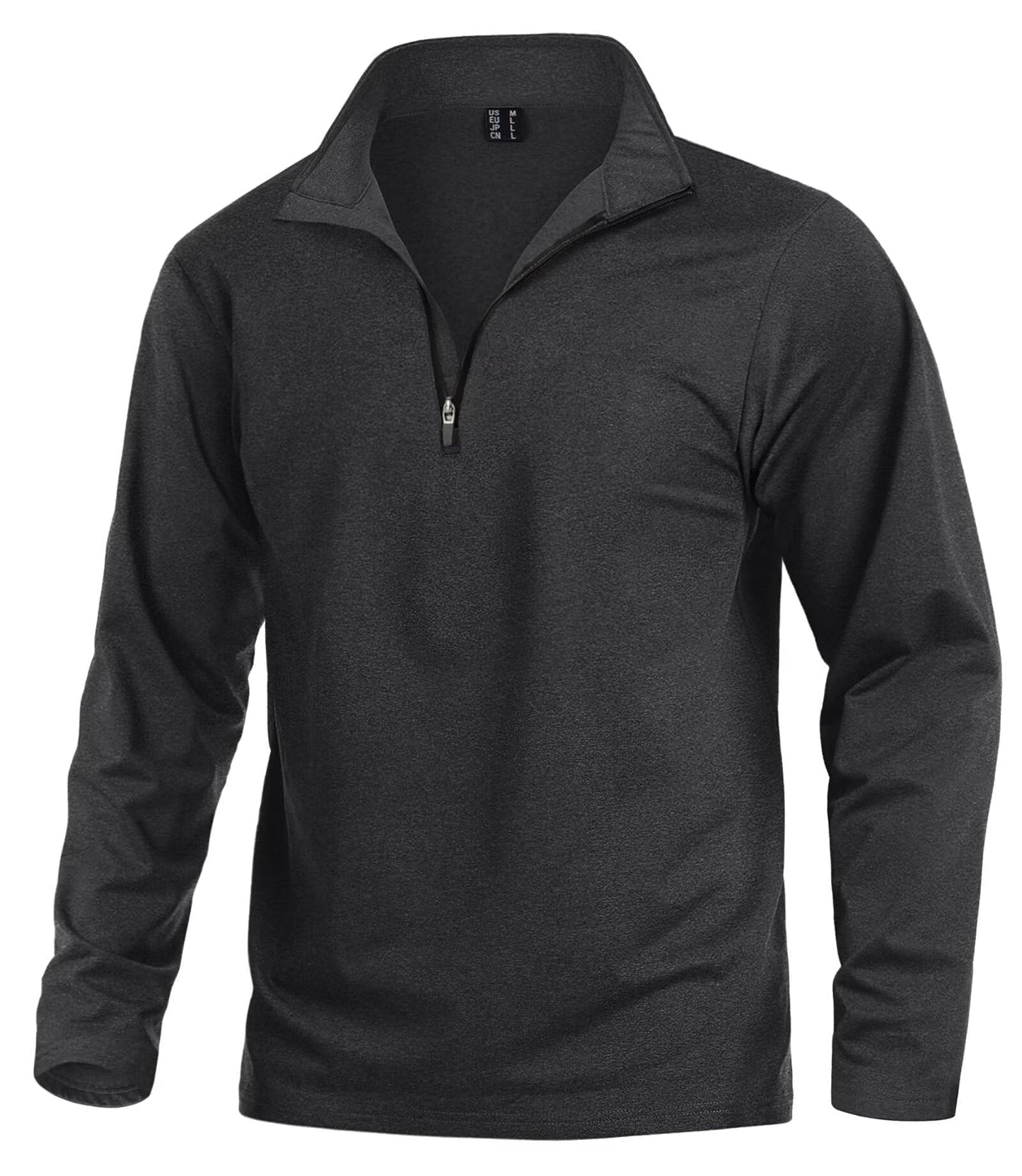 Custom Dark Grey Performance Zip Pullover