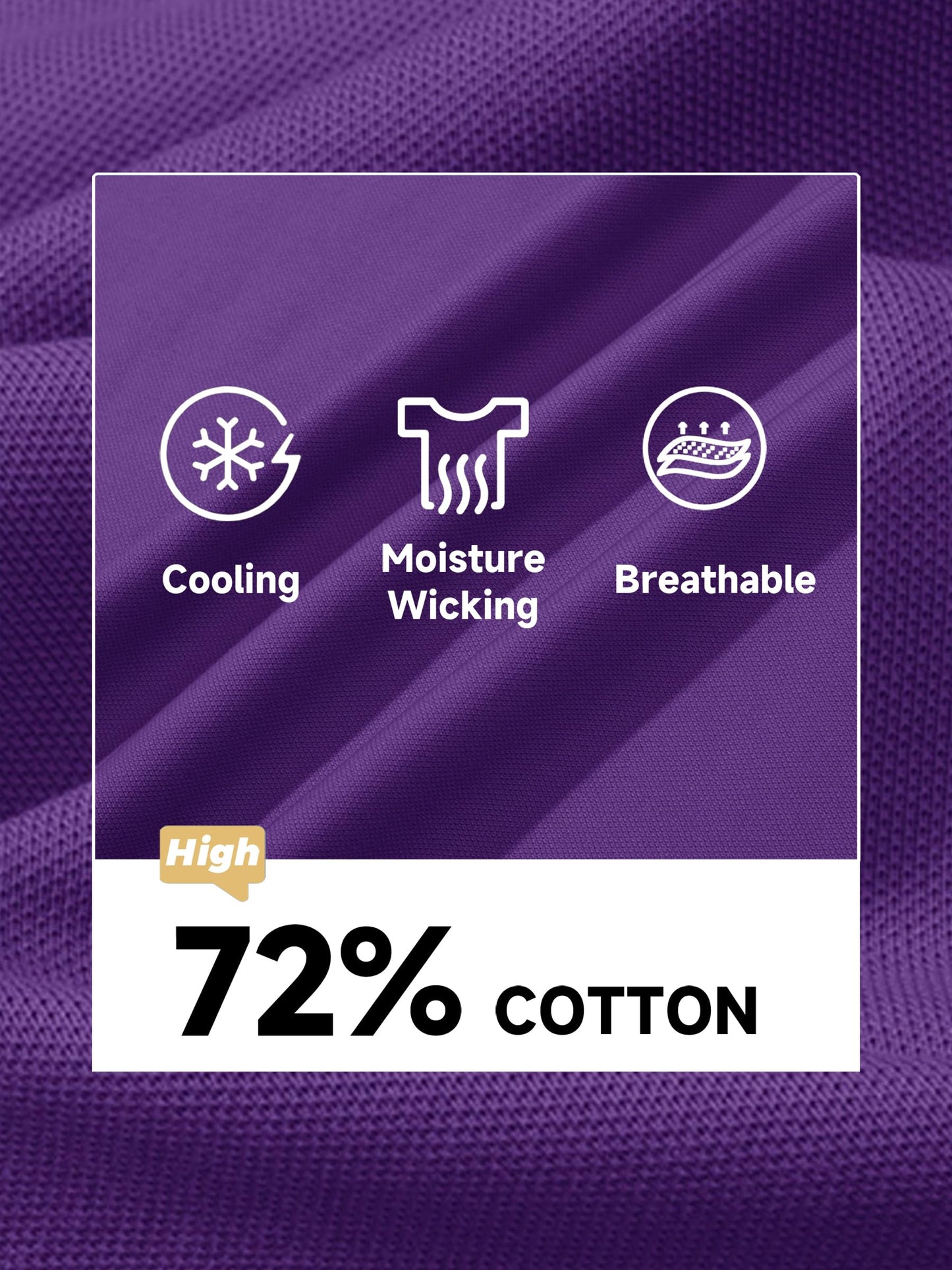 Custom Logo Purple Polo T-Shirts
