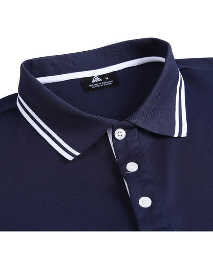 Custom Blue Polo Shirt In Cotton