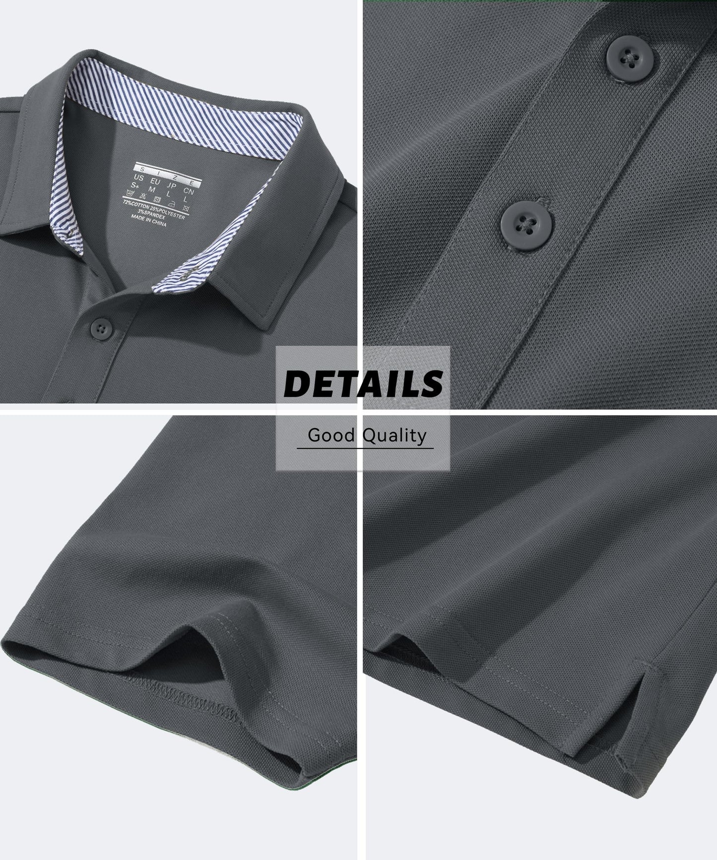 Personalized Grey Polo T-Shirts