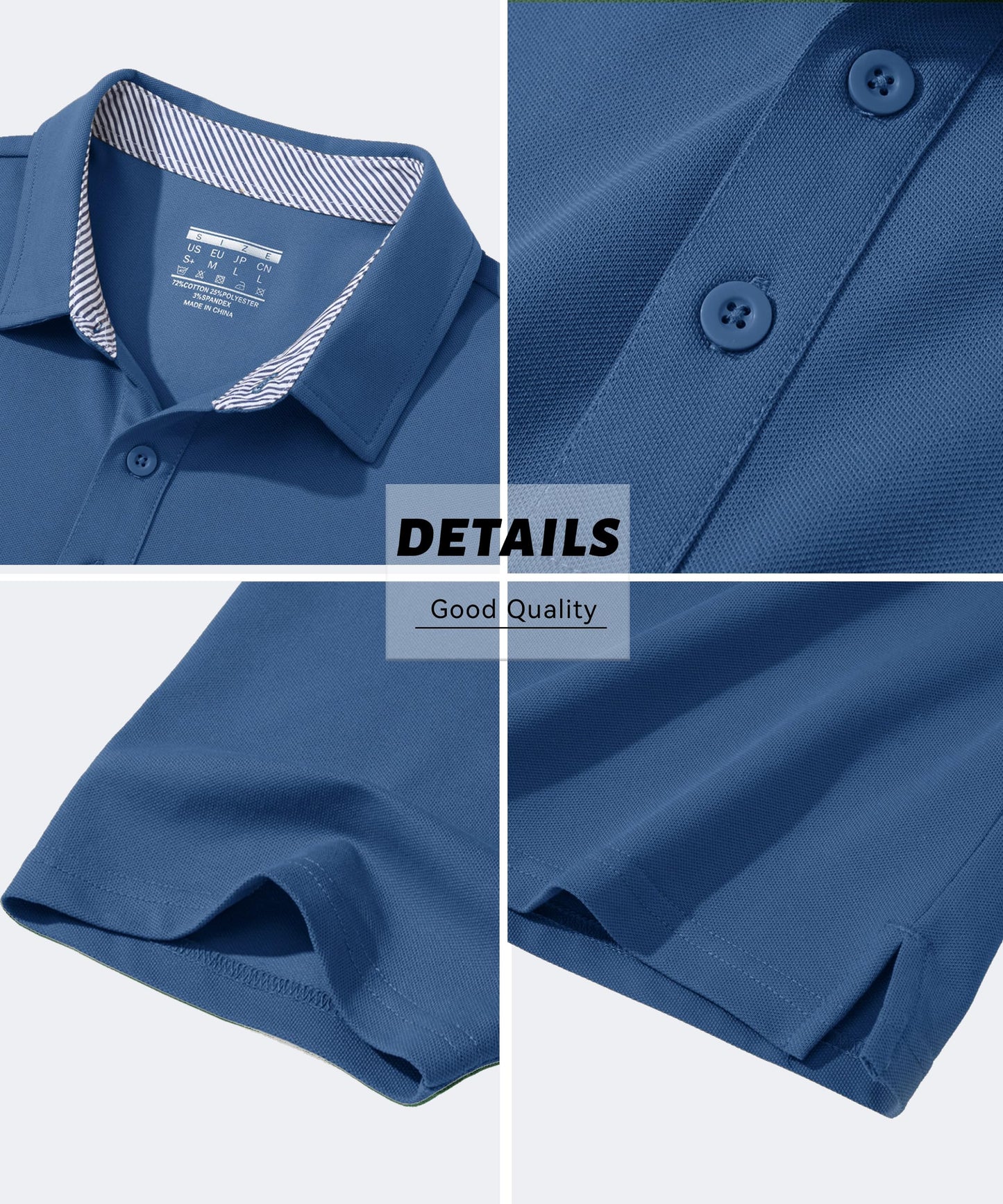 Custom Light Blue Polo T-Shirts