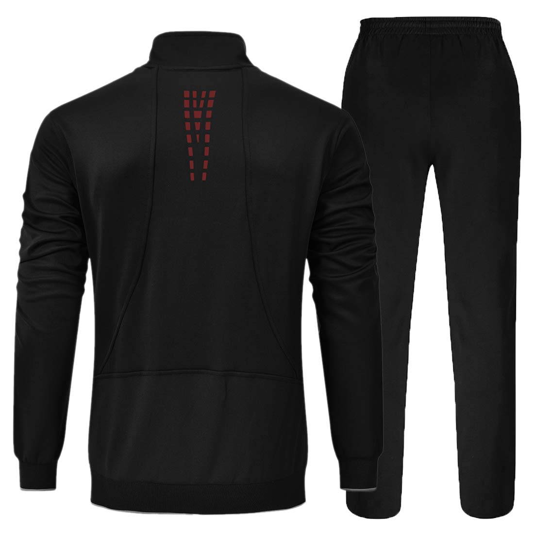 custom printed black tracksuit
