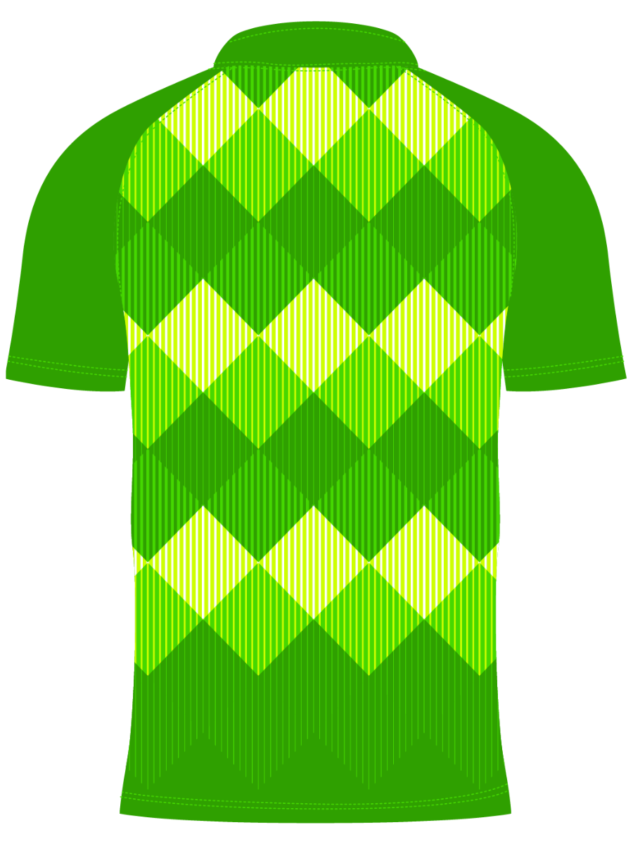 custom Echo design green sublimated polo shirts