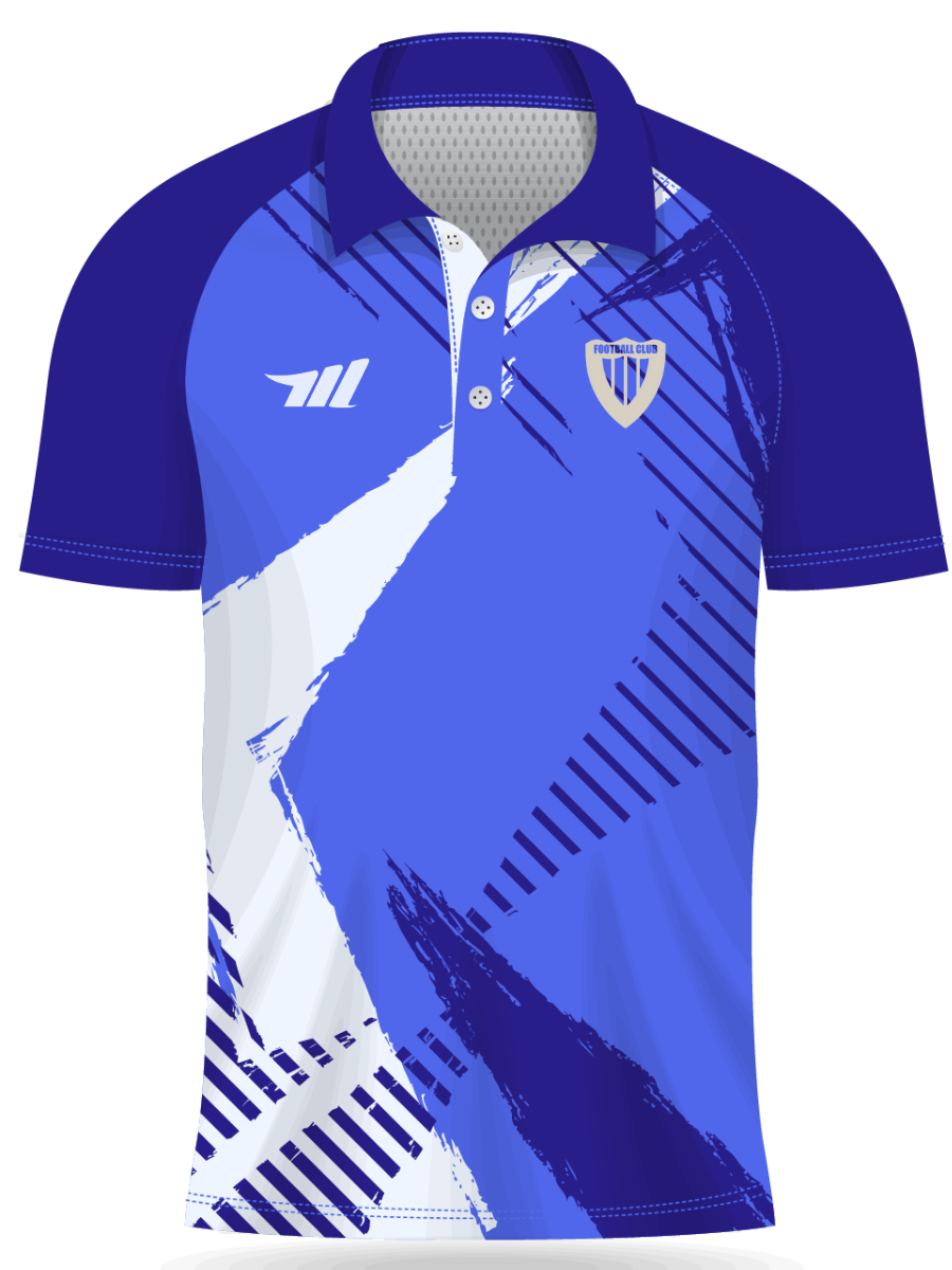 Custom Blue Ember Red Performance Polo Shirts