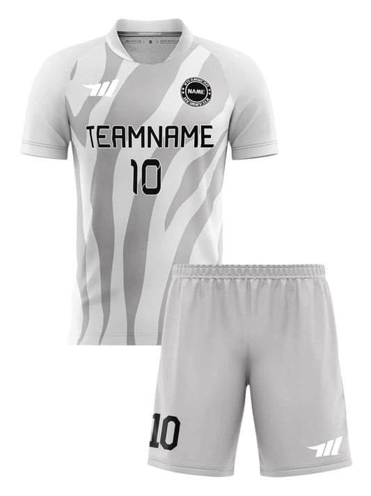 sublimated Silver Claw Style Football Kits