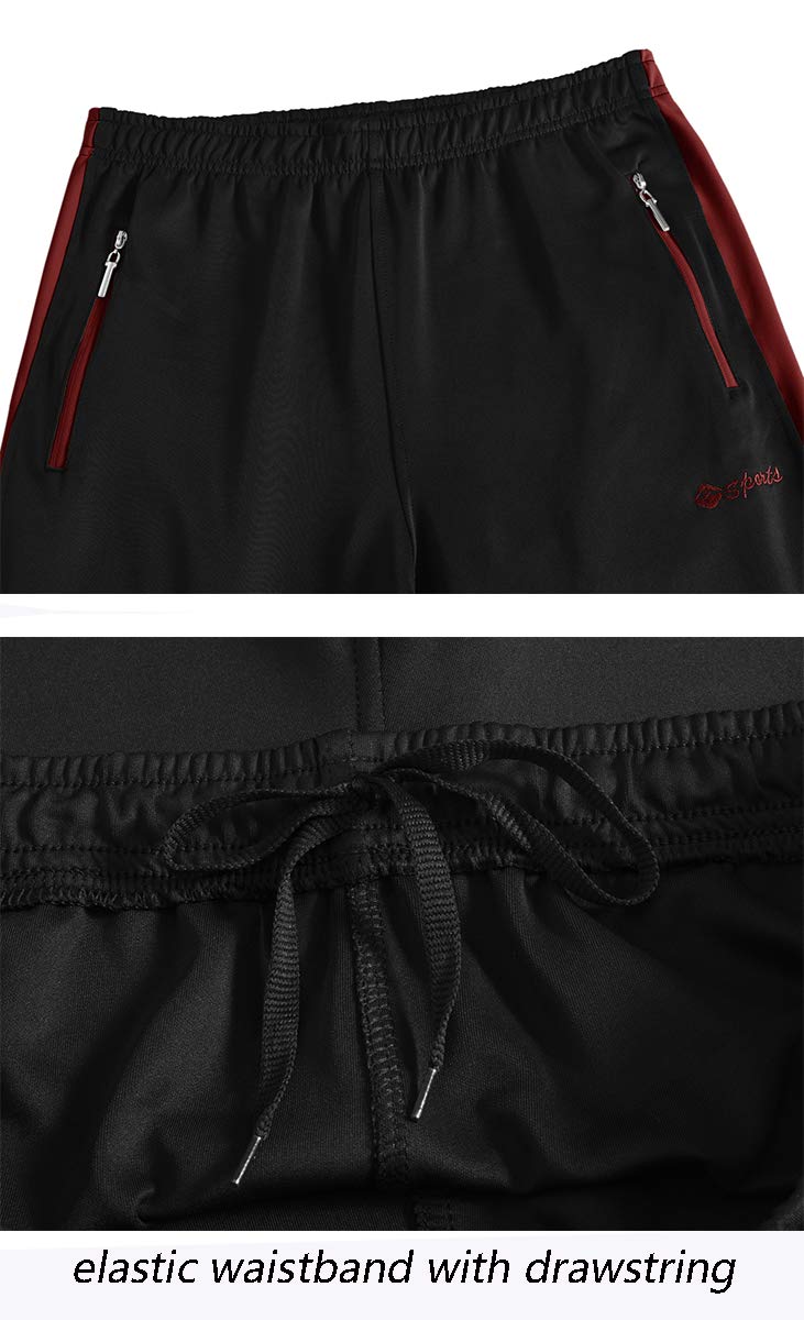 Black trouser with red zippers