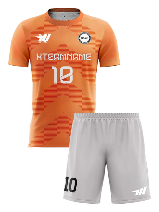 personalized orange color sublimated kits
