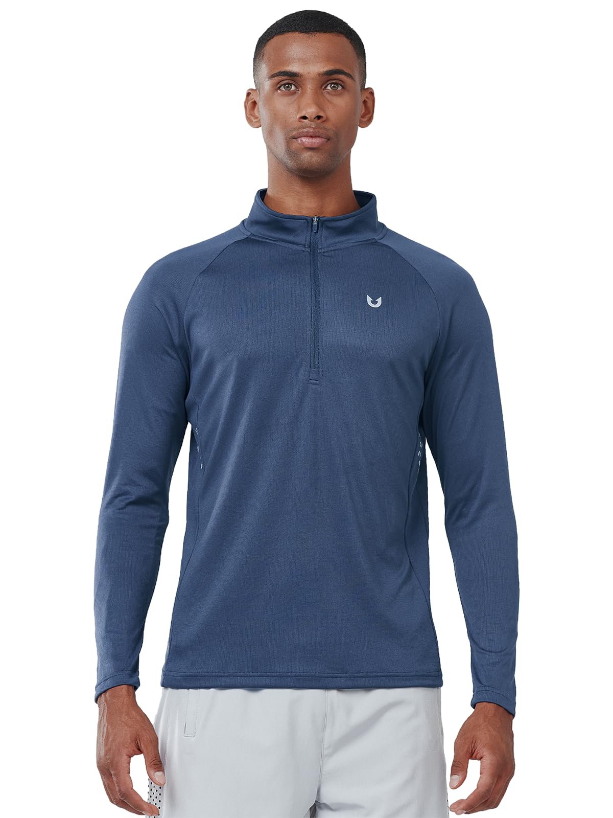 man wearing Personalized Football 1/4 Zip Training Tops