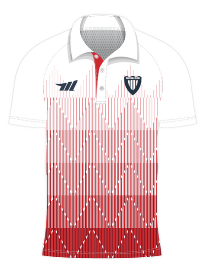 custom sonic pulse design sublimated polo shirts