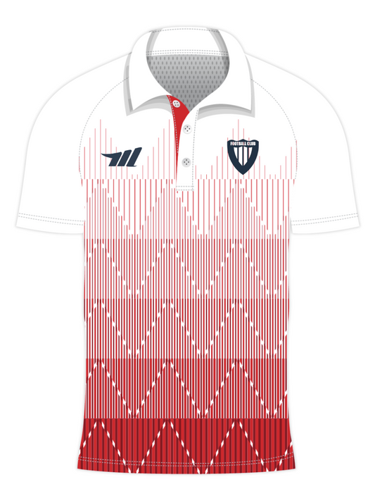 custom sonic pulse design sublimated polo shirts