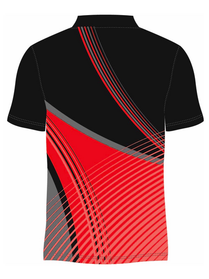 custom sublimated urban pulse polo shirts back