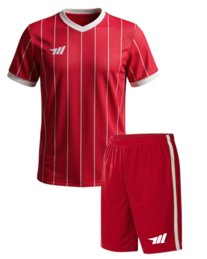 Classic Stripes football kit Red