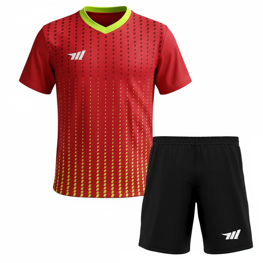 Fluorescent Stride Red Football kits
