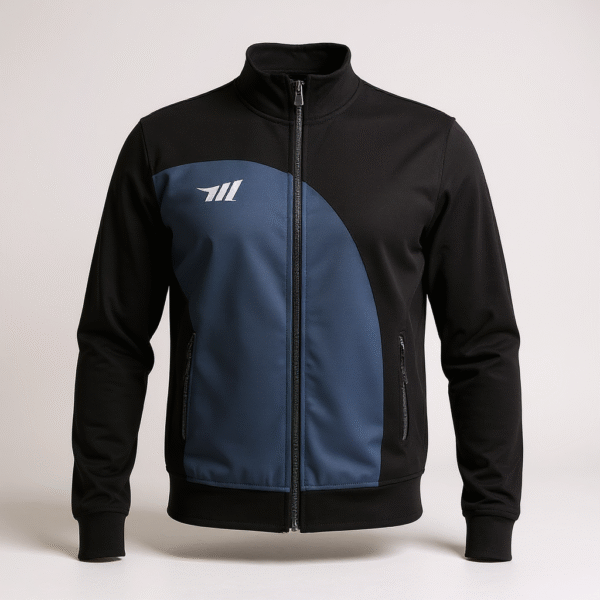 Black & Blue Tracksuit Tops design