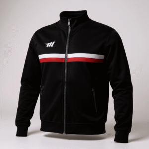 Custom Sublimated Tracksuit Top - Black