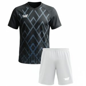 custom black and white football kits
