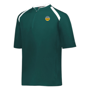 Custom Green Baseball Cage Jackets Short Sleeves