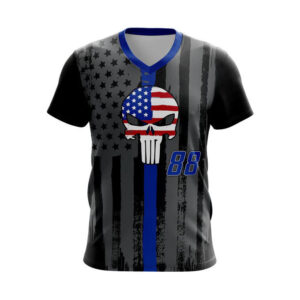 Baseball Patriot Skull Tee Shirts