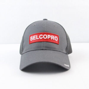 cap with mesh and logo