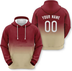 Inferno Gradient Baseball Hoodies