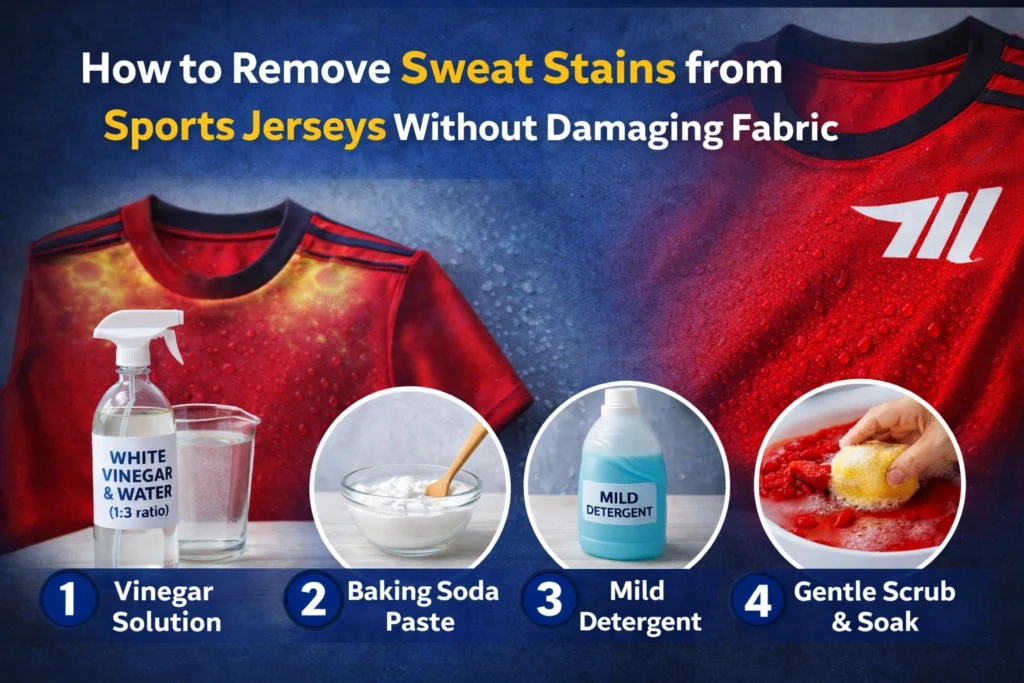 Remove Sweat Stains from Sports Jerseys