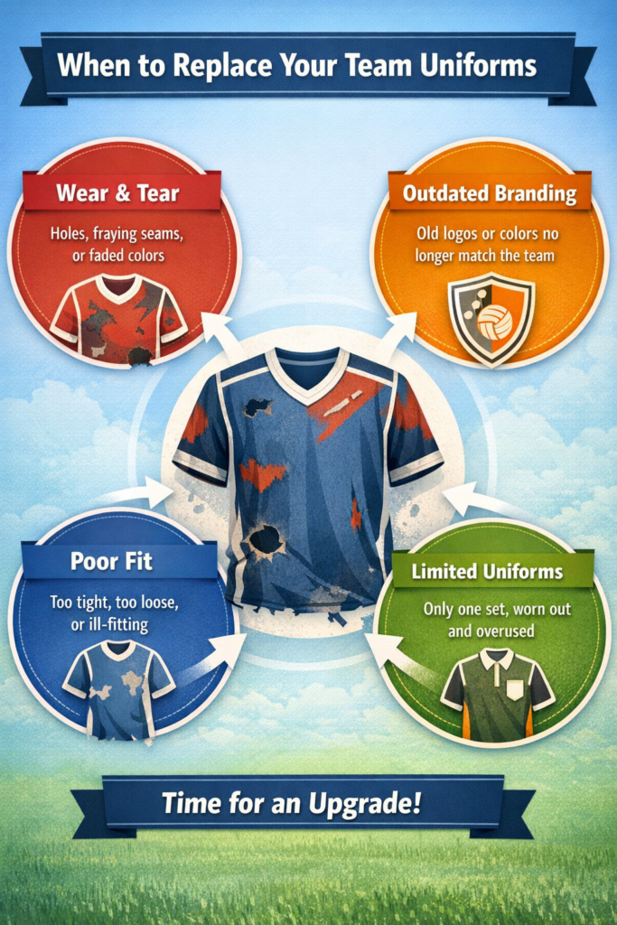when to replace your team uniform